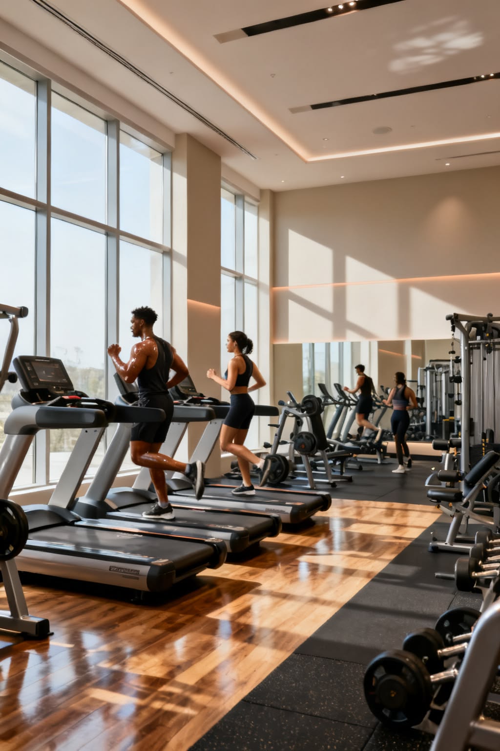 Modern gym and fitness centre at Godrej Bandra West apartments and flats, Bandra Reclamation