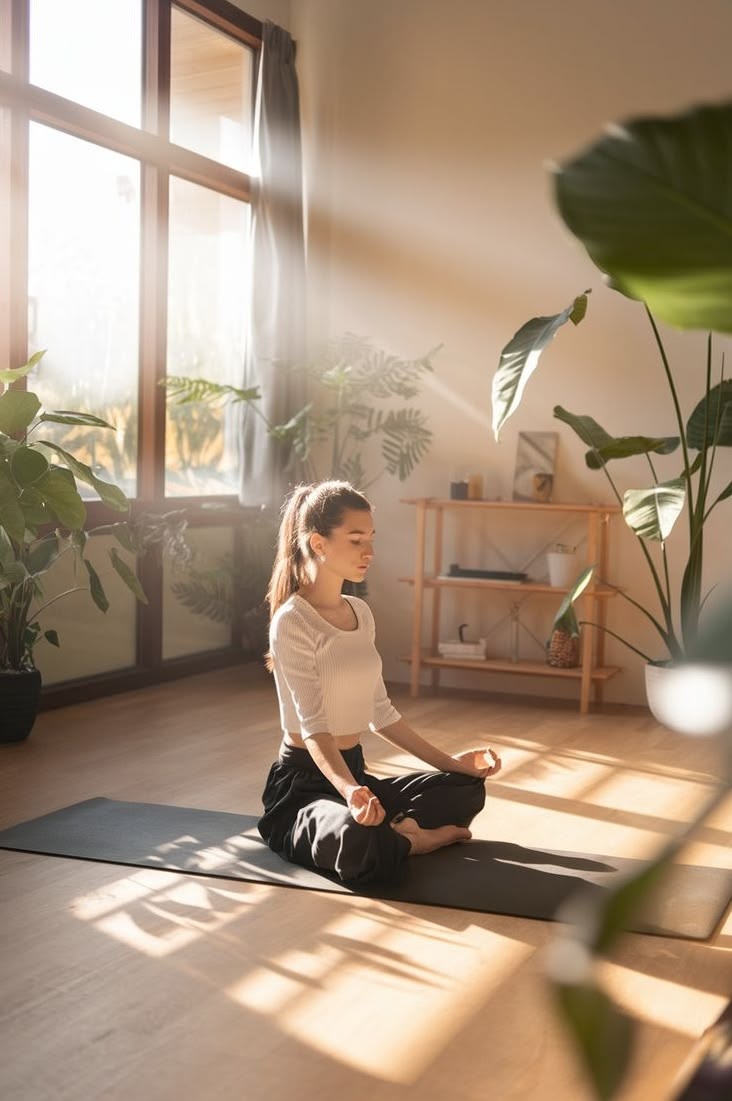 Prestige Wadala yoga area designed for wellness and relaxation