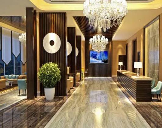 Ajmera Prive Juhu grand entrance lobby