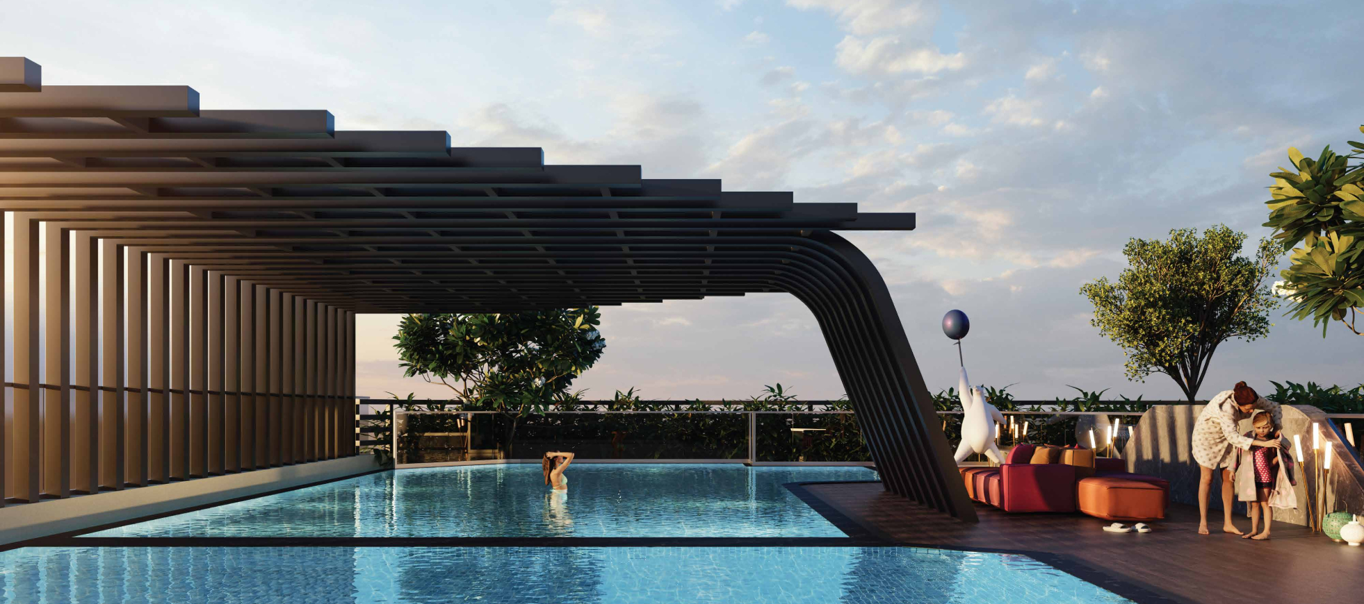 Swimming Pool: Aurum Arts Worli swimming pool and luxury leisure area