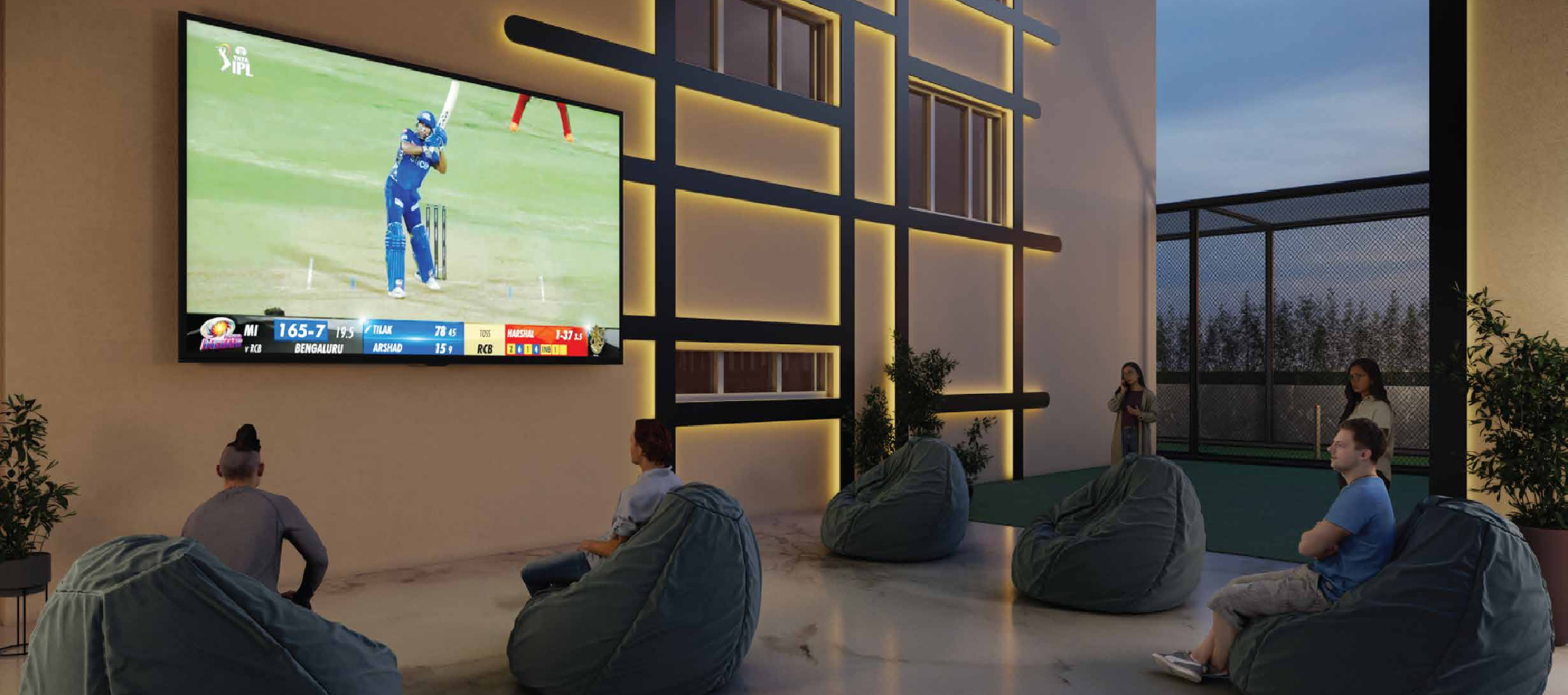 Aurum Arts Worli luxury living room with elegant interiors