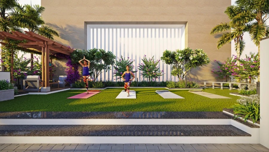 Landscaped Areas: Baya Sunrise Dadar landscaped residential areas