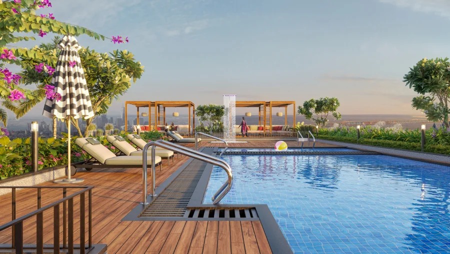 Swimming Pool: Baya Sunrise Dadar swimming pool amenity
