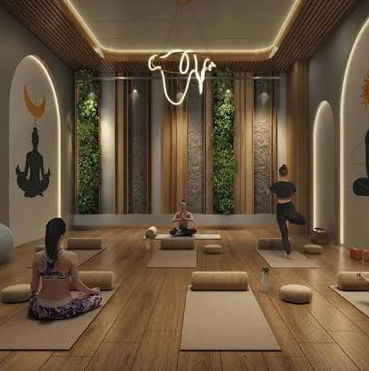 Yoga and meditation area at DLF The West Park, Mumbai