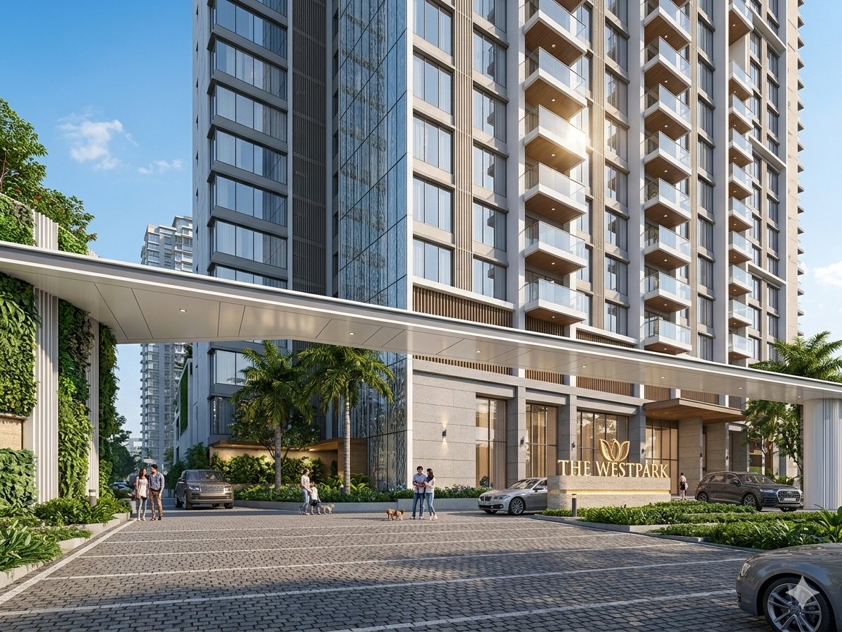DLF The West Park luxury residential building exterior in Mumbai