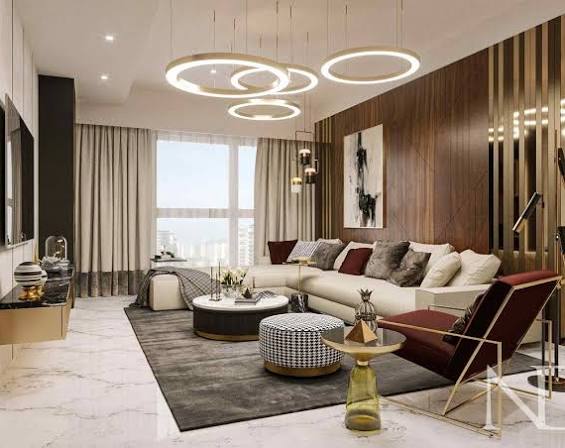 Elegant dining area at Embassy Terrazza Juhu featuring a contemporary dining table and refined interiors.