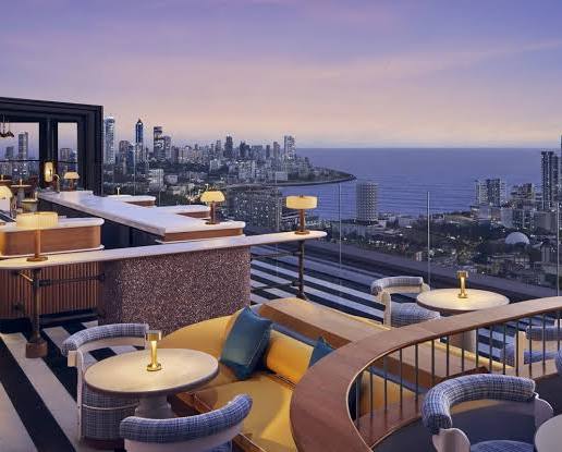 Night View — Four Seasons Private Residences Worli illuminated luxury tower at night