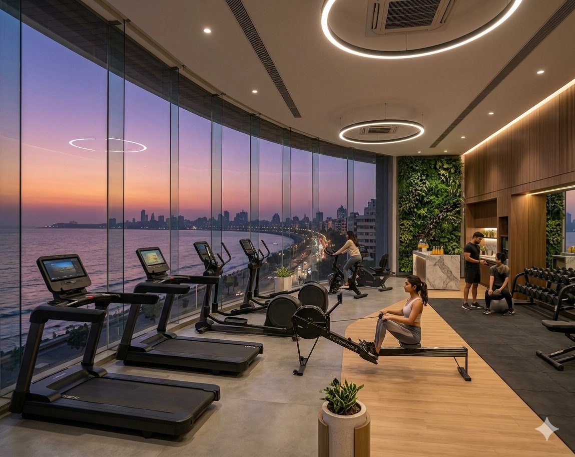 Godrej Marine Lines gym and fitness area in Marine Lines