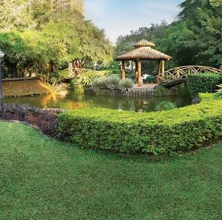 Landscaped garden at Hiranandani Bhandup West