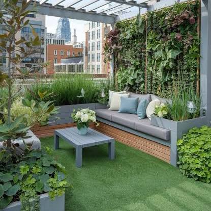 K Raheja Valletta Juhu landscaped outdoor spaces for relaxation