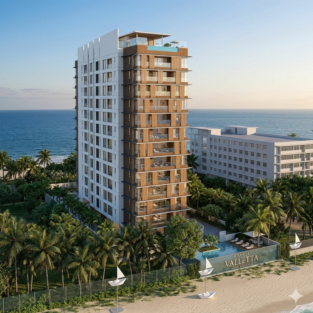K Raheja Valletta Juhu luxury residential building exterior view