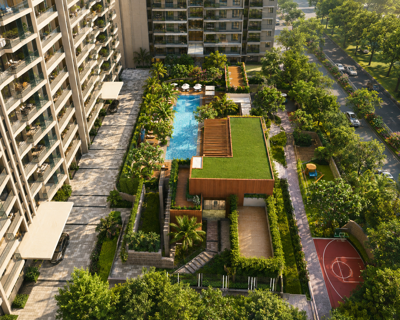 Kalpataru Bangur Nagar Goregaon West residential project exterior and architecture Luxury residential real estate project