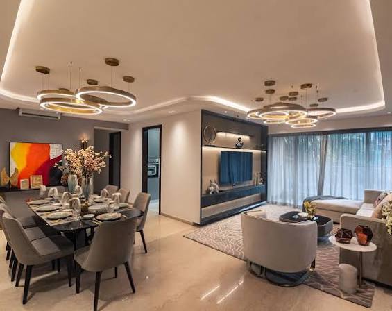 Elegant entrance lobby at Kalpataru Magnus, Mumbai