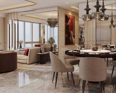 Lodha Adrina Worli spacious apartment living room