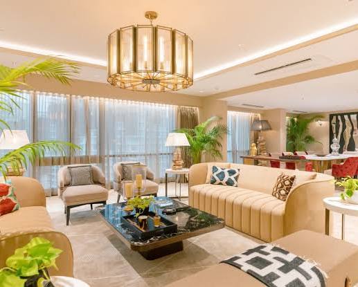 Lodha Adrina Worli luxury living room interior