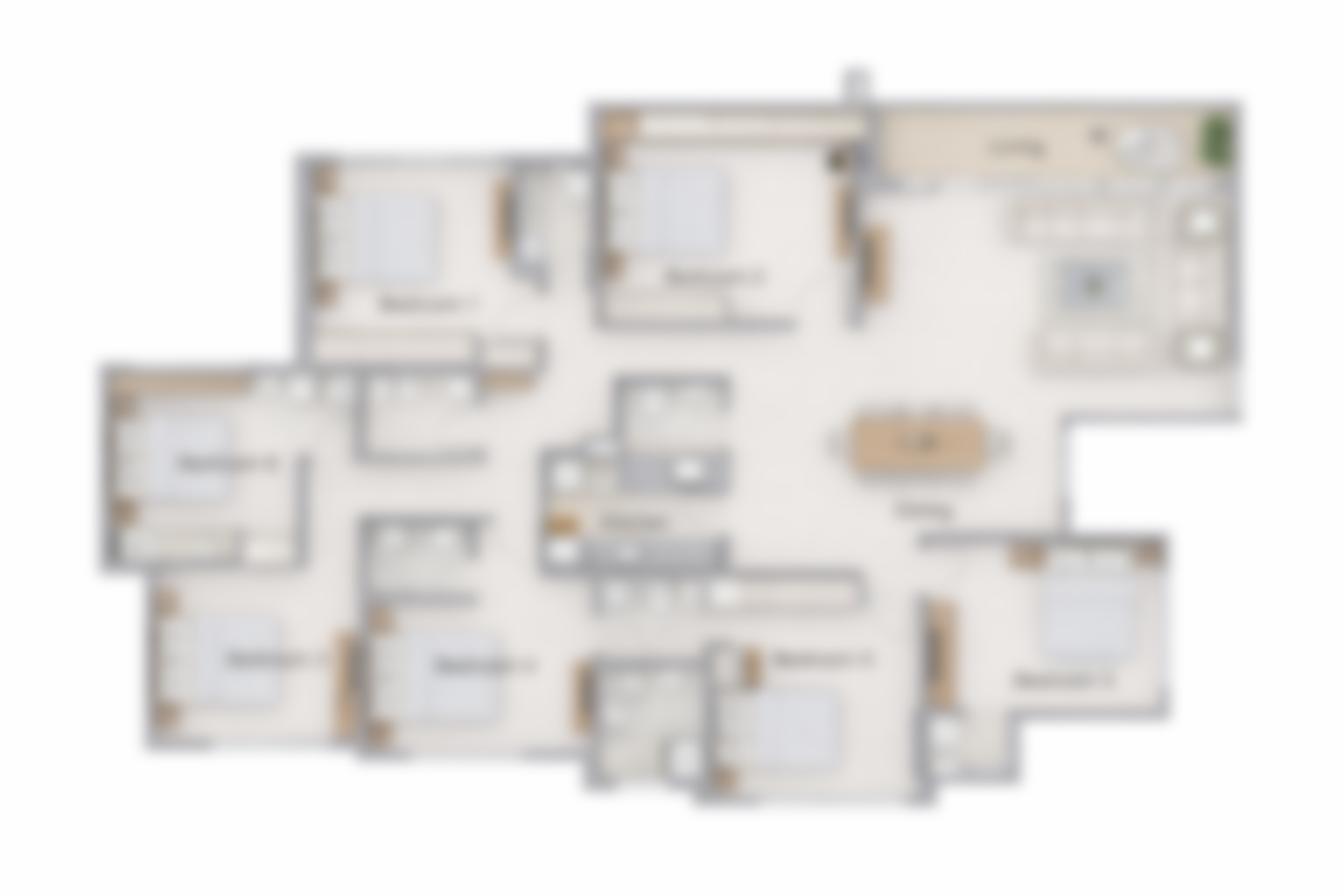 Lodha Malabar Majestic 5 Bed Floor Plan