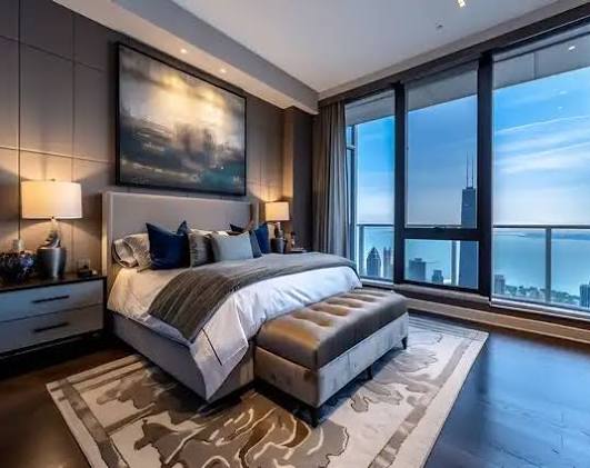 Lotus Arcadian Juhu master bedroom