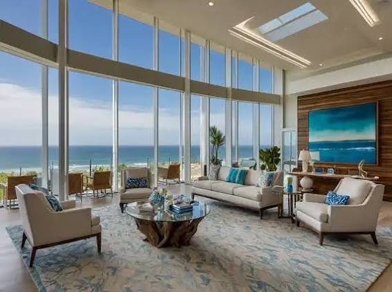 Panoramic city and coastal views near luxury residences in Bandra West, Mumbai.