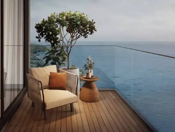 Exterior elevation of Oberoi Oceanic Bandra showcasing contemporary luxury architecture.