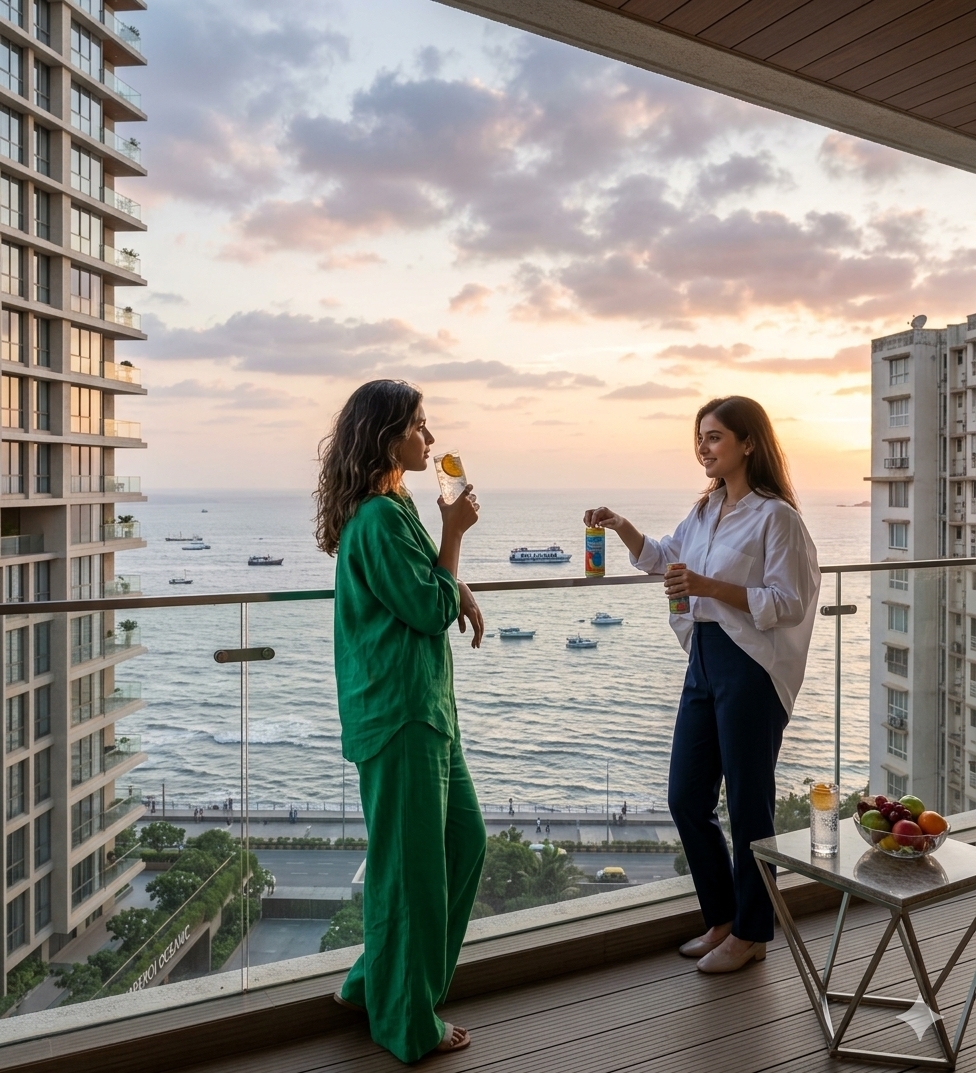 Oberoi Oceanic Bandra luxury residential tower on Carter Road, Bandra West, Mumbai.