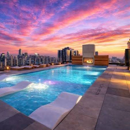 A lifestyle amenity area within the Purva Estrella residential development.
