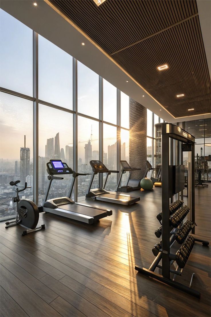 Modern gymnasium at Runwal Enterprises Wadala luxury apartments at Runwal Enterprises Wadala luxury apartments