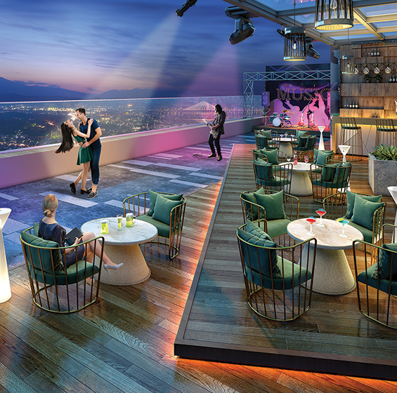 Dance area at Runwal Enterprises Wadala luxury residential project in Mumbai
