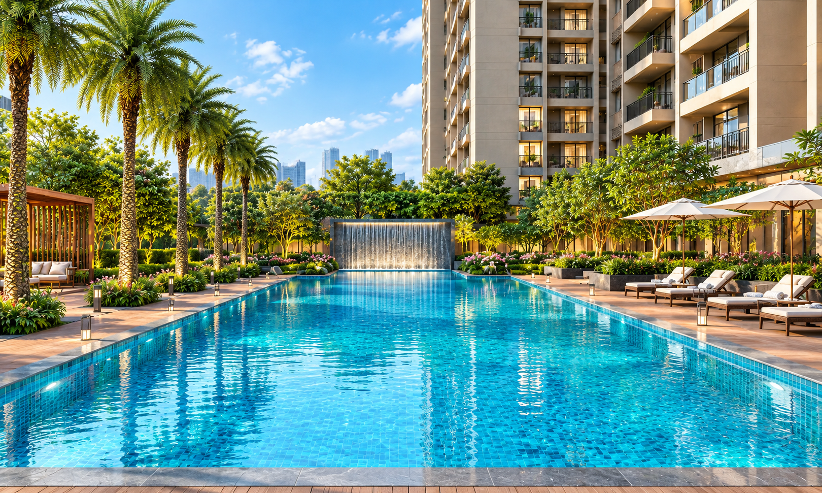 Swimming Pool at Rustomjee Ozone Skye Goregaon