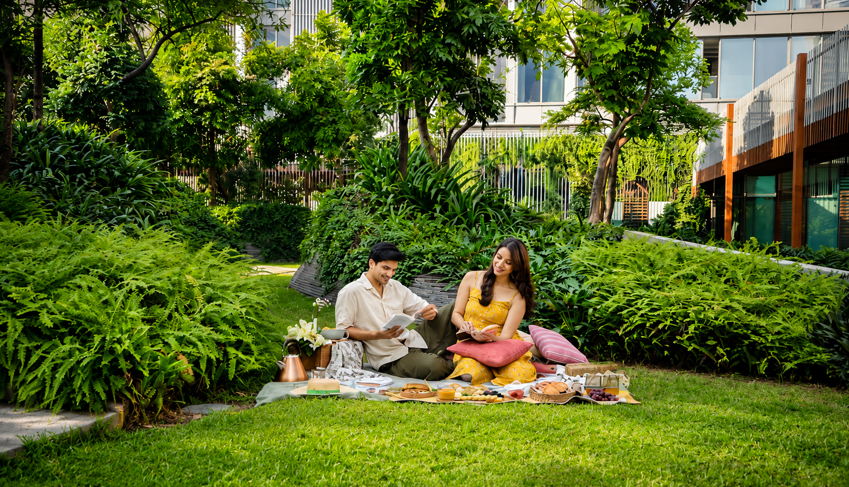 Landscaped Garden at Rustomjee Ozone Skye Goregaon