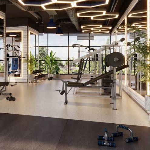 Modern gymnasium at Sattva Chembur