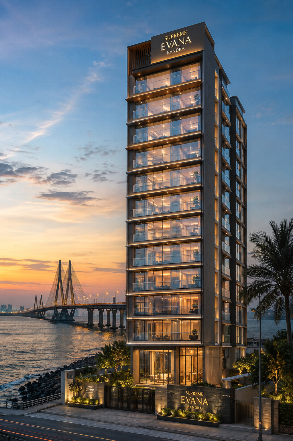 Supreme Evana Bandra premium residential tower exterior