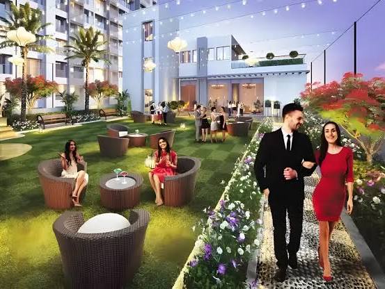 Landscaped garden at The Legend by Ashar Mumbai