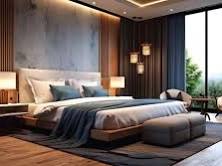 Luxury master bedroom design at The Legend by Ashar Mumbai